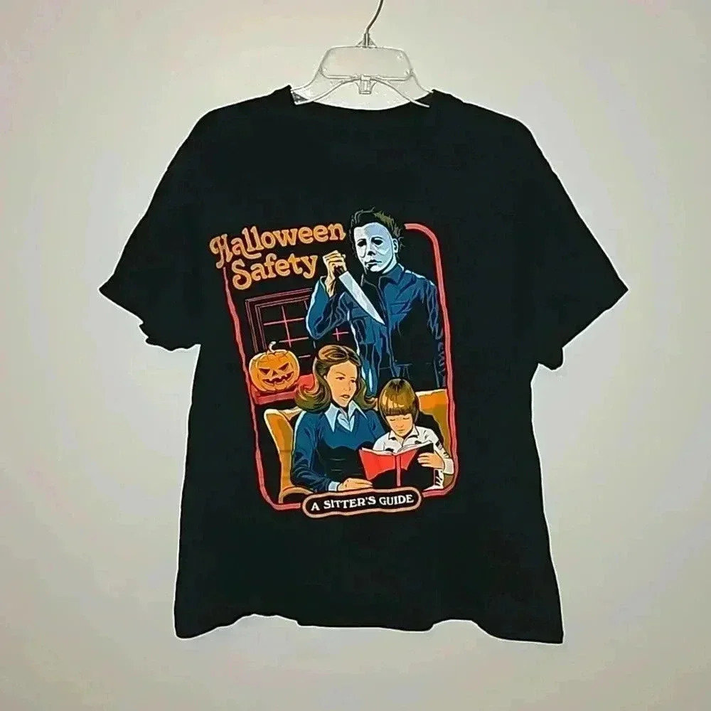 LAST CHANCE BEFORE DONATE "Halloween Safety" Michael Myers T-Shirt